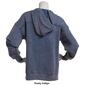 Juniors Pink Rose French Terry Zip Front Oversized Hoodie - image 2