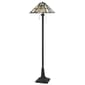 HomeRoots 62in. Bronze Floor Lamp With Tiffany Glass Empire Shade - image 2