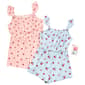 Girls (4-6x) BTween® 2pk. Strawberry & Cherry Rompers - image 2