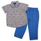 Toddler Boy Little Rebels&#174; 3pc. Sailboat Top w/ Bow Tie Pants Set - image 2