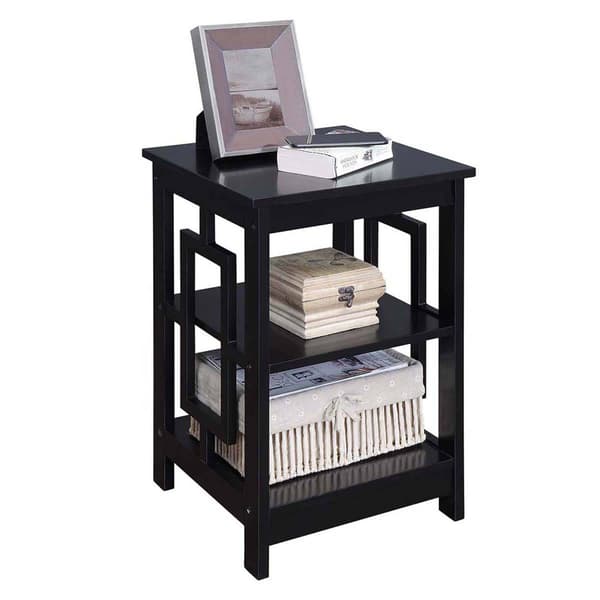 Convenience Concepts Town Square End Table w/ Shelves