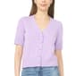 Womens Cece Short Sleeve V Neck Button Cardigan - image 1