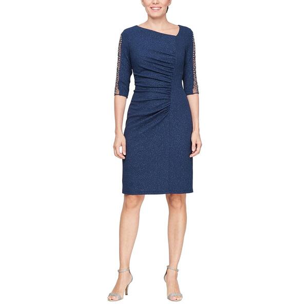 Womens SNLY Long Neck Sheath Dress - image 