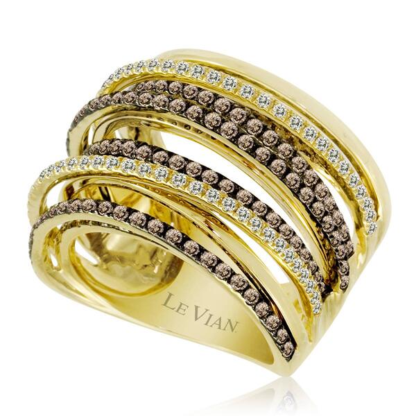 Le Vian&#40;R&#41; Honey Gold&#40;tm&#41; Chocolate & Vanilla Diamonds&#40;R&#41; Ring - image 
