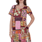 Petite Ruby Rd. Sedona Escape Tropical Patchwork Shift Dress - image 5