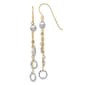 Gold Classics(tm) 14kt. Two-Tone Circle Dangle Earrings - image 1