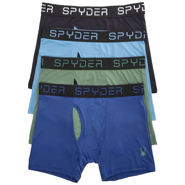 Mens Spyder Knit Boxer Briefs - Navy / Hunter / Lt. Blue / Black - image 