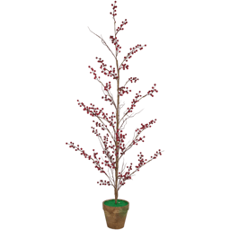 Northlight 4ft. Potted Berry Artificial Christmas Twig Tree