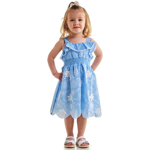 Toddler Girl Rare Editions Sleeveless Embroidered Floral Dress