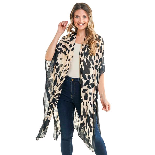 Womens Modena Lightweight Cheetah Kimono
