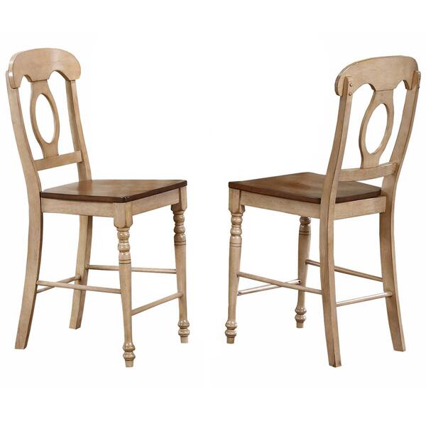 Besthom Brook Bravo High Back Two-Tone Bar Stools - Set of 2 - image 