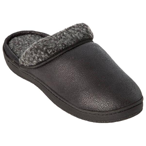 Mens Gold Toe&#40;R&#41; Microsuede Solid Clog Slippers - image 