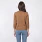 Womens Kasper 3/4 Sleeve Gold Button Rib Hem Cardigan - image 2