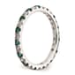Pure Fire 14kt. White Gold Lab Created Alexandrite Eternity Band - image 4