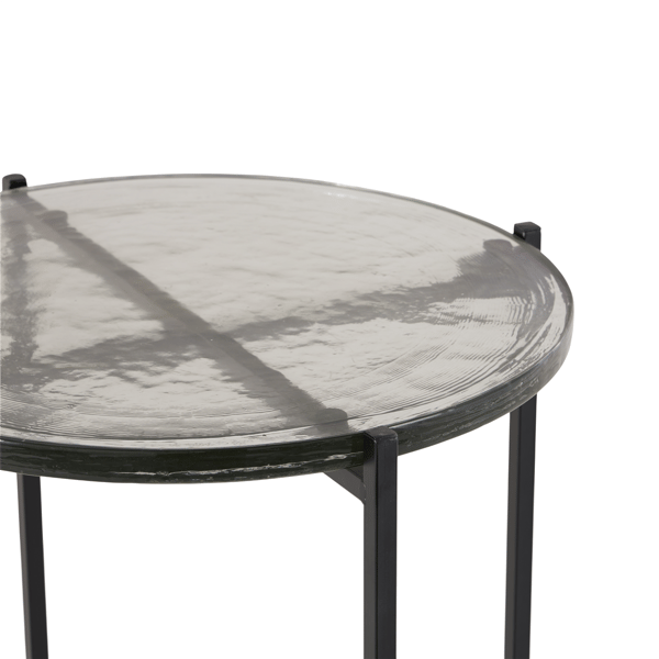 9th & Pike® Contemporary Black Metal Accent Table