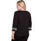 Petite Alfred Dunner Barcelona Paisley Split Neck Blouse - image 2