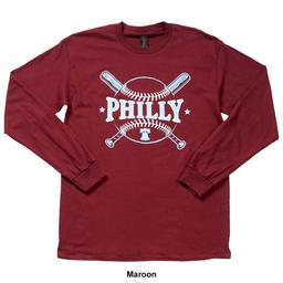 Mens Tailgate Long Sleeve Philly Bats Tee