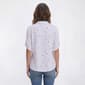 Womens Emily Daniels Roll Tab Elbow Sleeve Star Dot Blouse - image 2