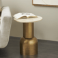 9th & Pike® Contemporary Gold Metal Accent Table - image 2