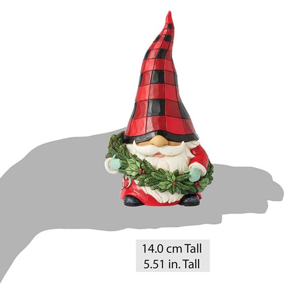 Jim Shore Highland Glen Gnome Wreath Christmas Figurine