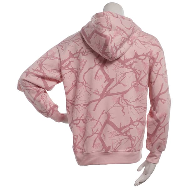 Juniors No Comment Leaf Chenille Love Fleece Hoodie