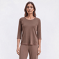 Womens HUE(R) 3/4 Sleeve Cotton Candied Boxy Pajama Tee - image 1