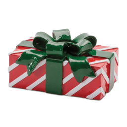 Melrose Holiday Present with Taper Candle Holder - Set of 3