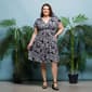 Plus Size 24/7 Comfort Apparel Black & White Pocket Dress - image 5