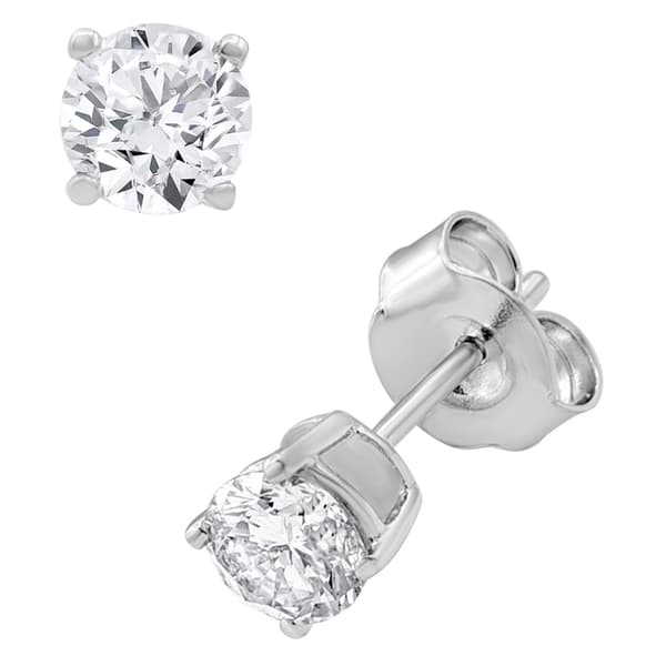Nova Star® Sterling Silver 1ctw. Pendant & Earring Set
