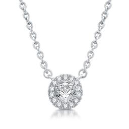 Nova Star(R) 14kt White Gold 1/4ctw Lab Grown Diamond Pendant