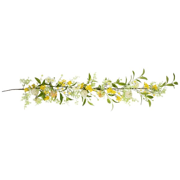 Northlight Seasonal Artificial Berry & Thistle Spring Garland - image 