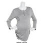 Womens Times Two Long Sleeve Cinch Side Maternity Top - image 4