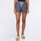 Juniors Derek Heart Porkchop Pocket Shorts w/ Rope Belt - Blue - image 1