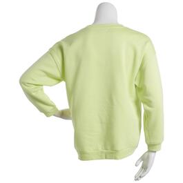 Juniors No Comment New York Oversized Fleece Lined Sweatshirt