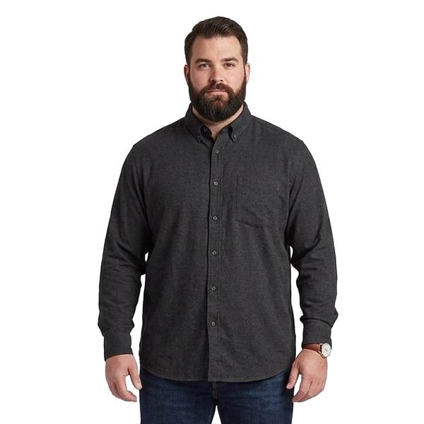 Mens Big & Tall Mountain Ridge Flannel Shirt - Black/Charcoal - image 