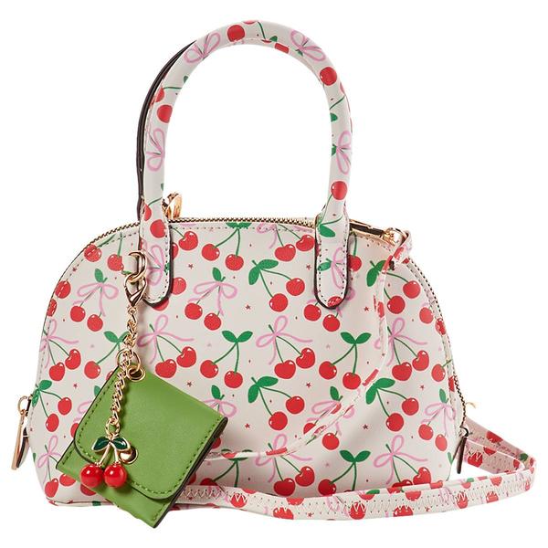DS Fashion Dome Crossbody with Charm - Cherry Bow