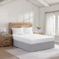 Stone Cottage Solid Scallop Grey Tailored Bed Skirt - image 2