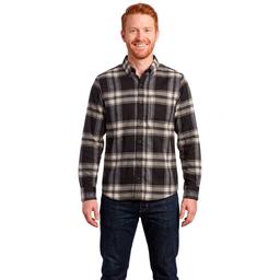 Young Mens Architect(R) Jean Co. Flannel Shirt - Black/Cream