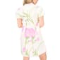 Petite MSK Short Puff Sleeve Large Floral Shirtdress - image 2