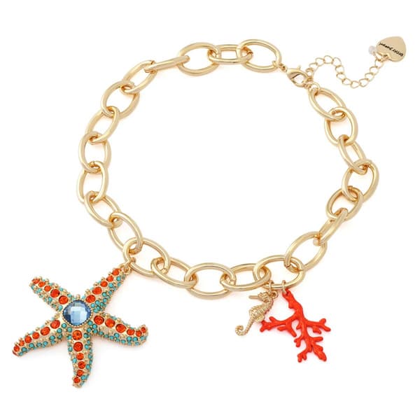 Betsey Johnson Starfish Pendant Necklace