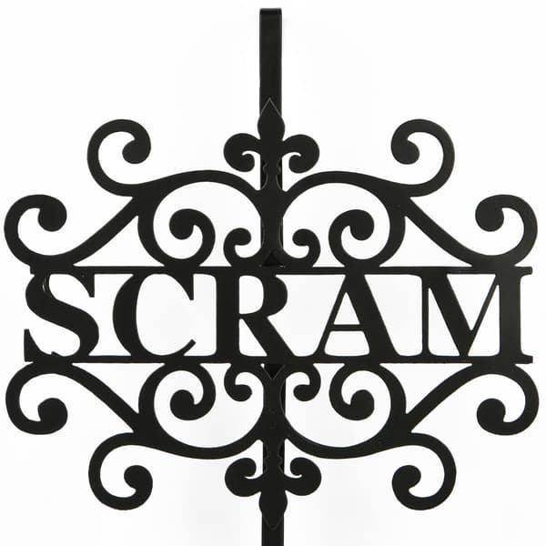 National Tree 16in. Halloween Scram Wreath Hanger