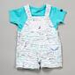 Baby Boy &#40;NB-9M&#41; Nautica Whale Print Shortalls Set - image 1
