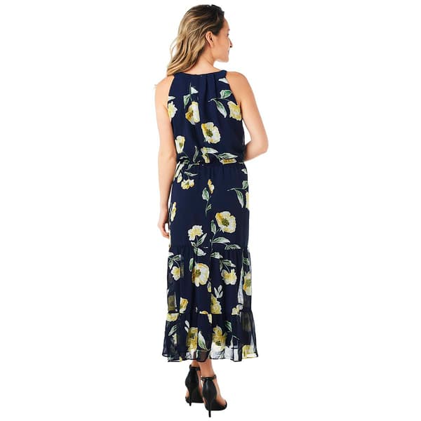 Petite Robbie Bee Sleeveless Halter Neck Floral Maxi Dress - Boscov's