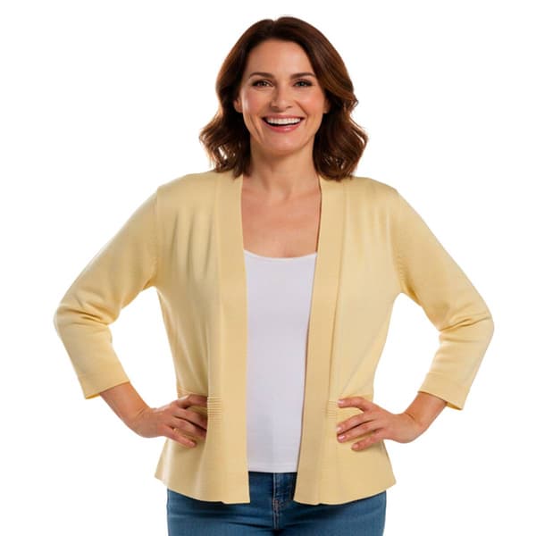 Womens 89th & Madison Long Sleeve Solid Cardigan