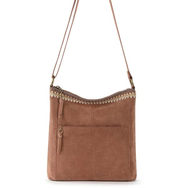 The Sak Lucia Suede Blanket Stitch Crossbody