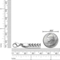 Mens Lynx Stainless Steel Layered Curb Chain Necklace - image 5