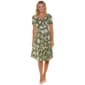 Womens Sami & Jo Short Sleeve Floral Hardware Neck A-Line Dress - image 1