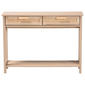 Baxton Studio Sebille Light Brown Wood 2-Drawer Console Table - image 3