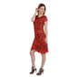 Womens 24/7 Comfort Apparel Jessie Red & Black Sheath Dress - image 2
