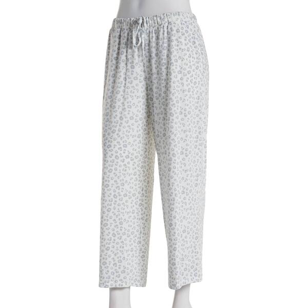 Womens Hanes&#40;R&#41; Cement Leopard Capri Pajama Pants - image 